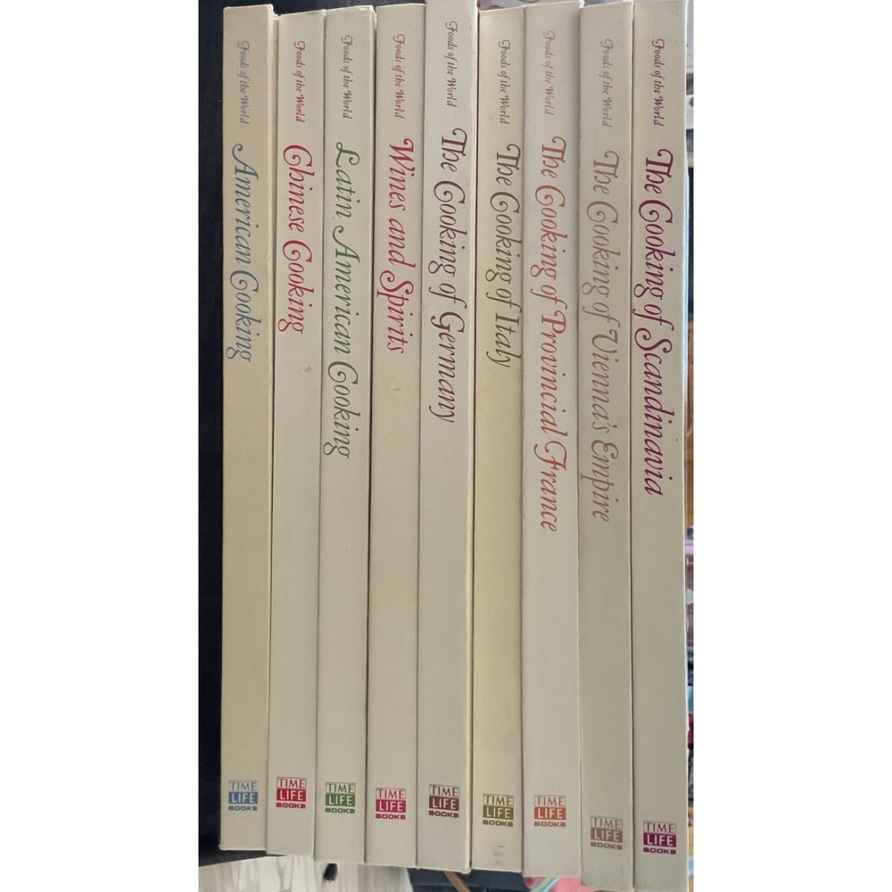 Vintage‎ 1968 Time Life Foods Of The World 9 Book Set International Cookbooks